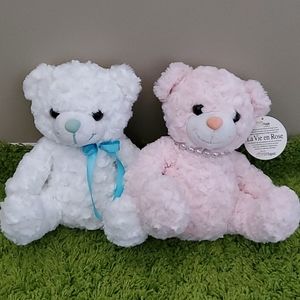 Teddy Plush Dolls Set